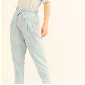 Free People Light Blue Drawstring Pants